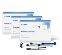 Ecosite Elements | Composite system | Rapid restoration and a high level of customisation Three syringes and 3 packaging units