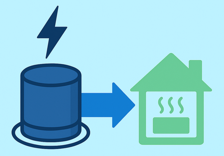 Illustration of combined heat and power plant