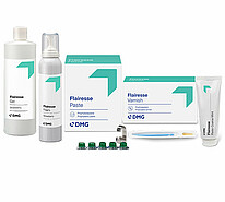 Flairesse | Complete system for prophylaxis | Protects and strengthens Bottle, jar, tube, brush and packaging