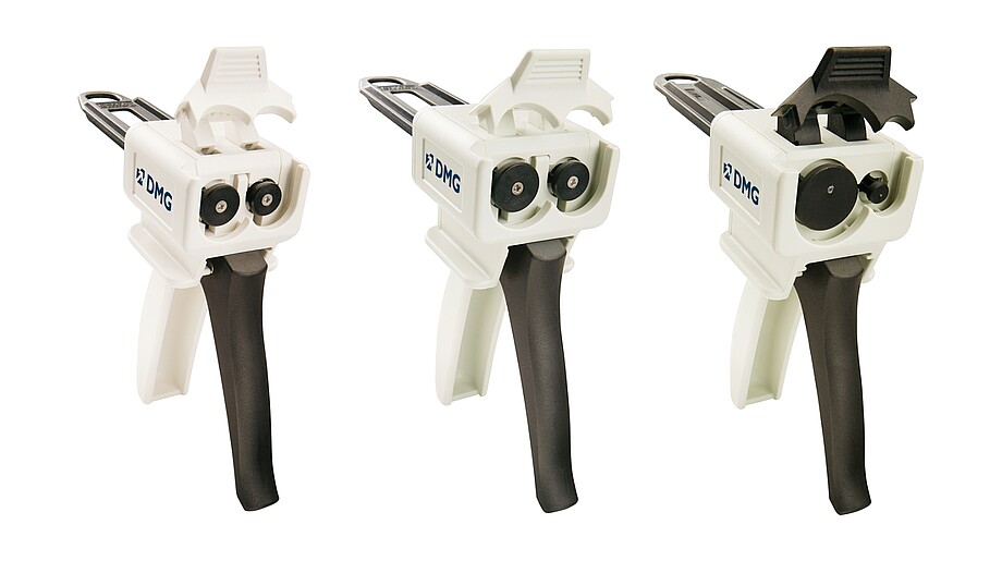 Automix Dispenser | Bubble-free mixing and clean application Three different devices