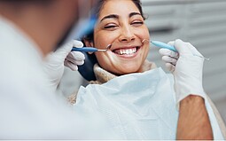 Patient at the dentist