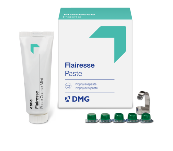 Packaging with tube of Flairesse prophylaxis paste