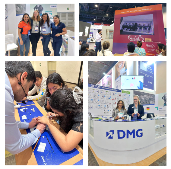 Various photos of DMG at the AMIC fair