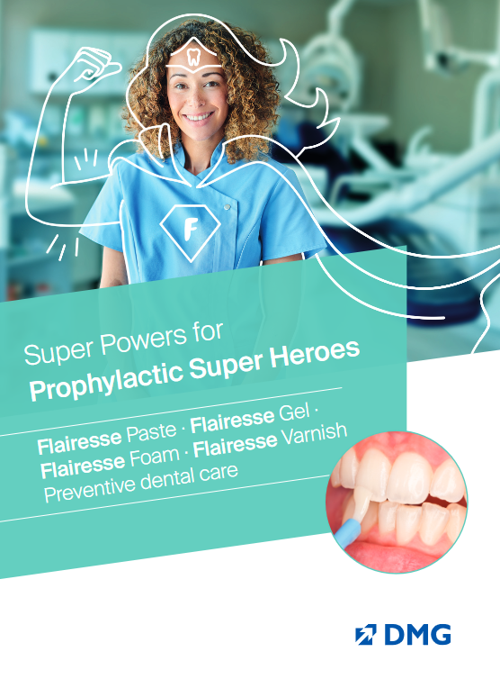 Motive of the ad campaign "Super Powers" für Flairesse by DMG